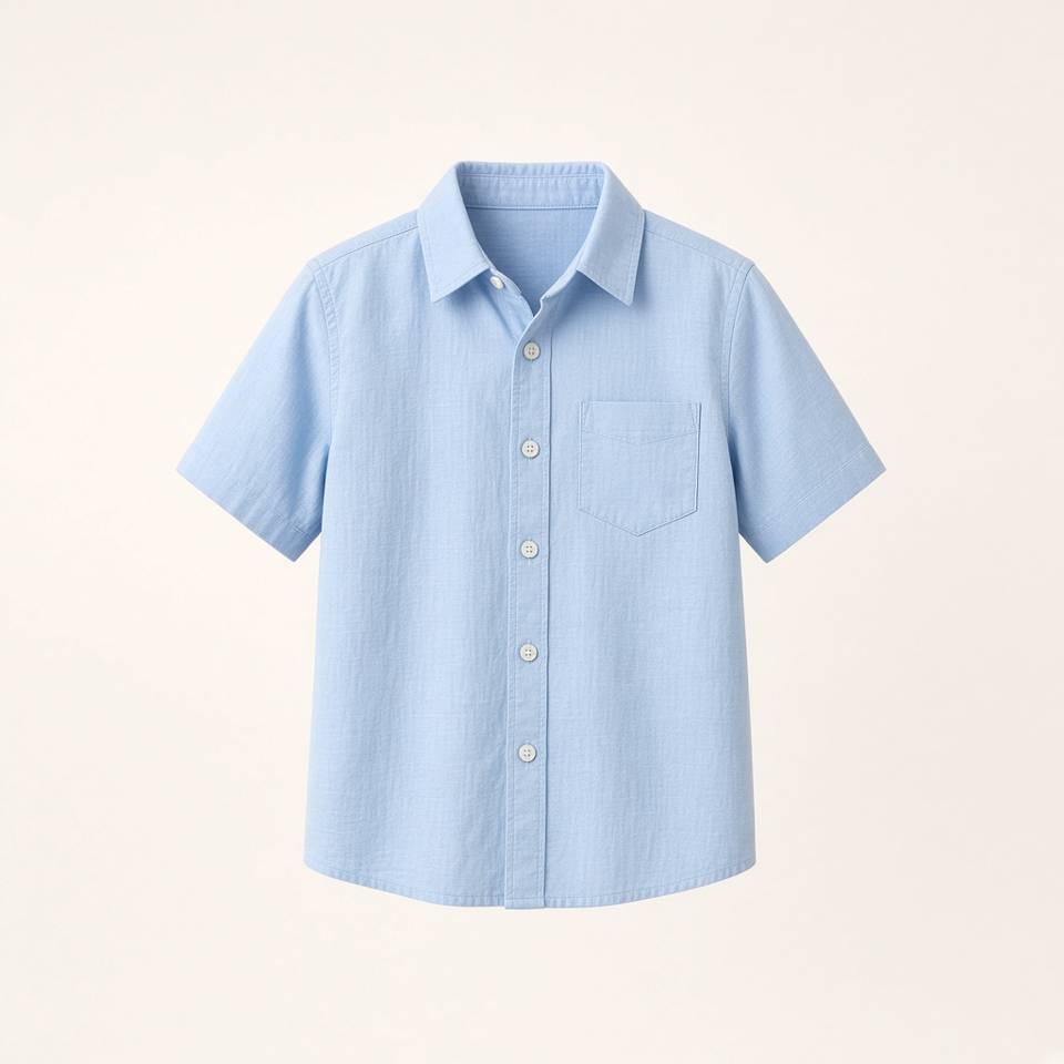 Blue Button-Up Shirt